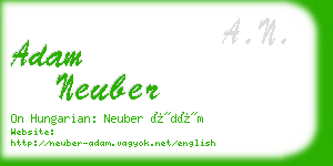 adam neuber business card